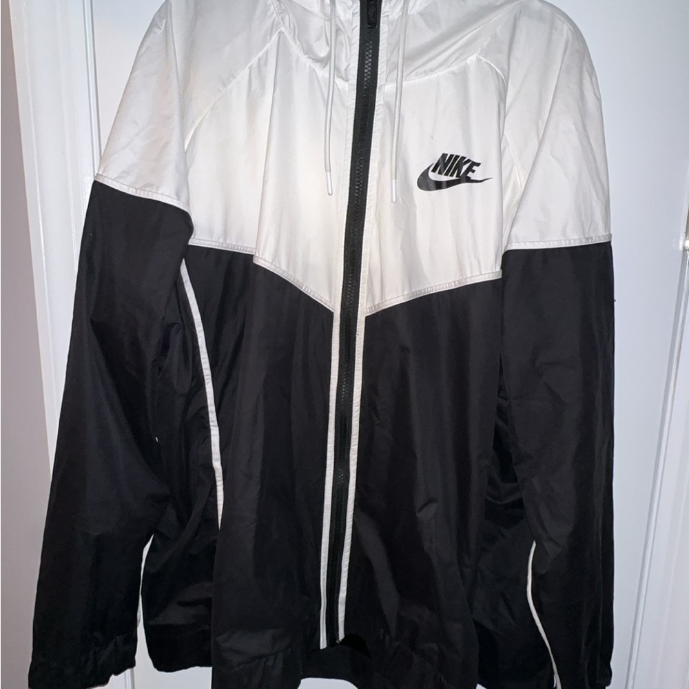Nike two toned black and White Jacket